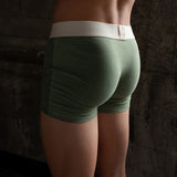 Close-up of organic cotton underwear – ethically made, breathable, and ultra-soft.
Non-Toxic dyes. Shades of Mulberry Green