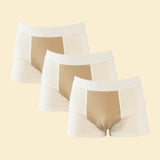 Low-tox clothing with plant-based dyes – eco-friendly and naturally vibrant.
Image of 3 Men's Finbar in cream with a central panel dyed with pomegranate