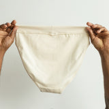 Back view of Aoife organic cotton underwear – sustainable, breathable, and soft for everyday wear